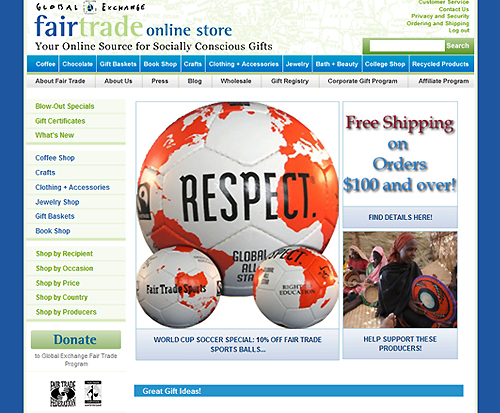 Global Exchange Fair Trade Online Store